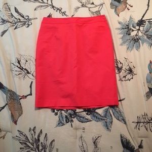 Halogen bright coral pencil skirt